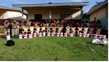 Production and installation of Bee Hives in some fringe communities of the CMNP.